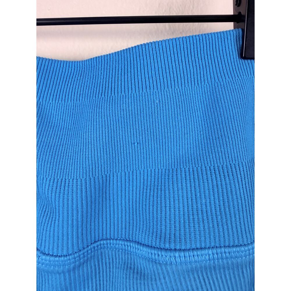 Alo Teal/Blue Yoga Mindful Movement Ribbed Leggings Womens XS Blue High Rise - Picture 6 of 10